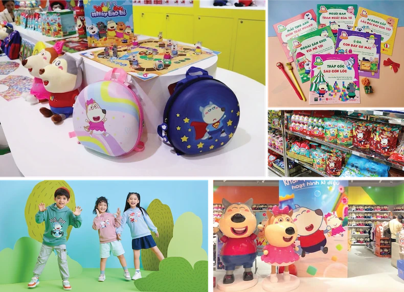 The Wolfoo animation brand is utilised across a variety of educational, entertainment, and consumer products. (Photo: Sconnect Vietnam) The Wolfoo animation brand is utilised across a variety of educational, entertainment, and consumer products. (Photo: Sconnect Vietnam)