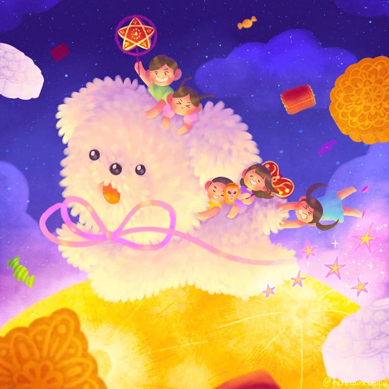 The artwork “Dog Made of Pomelos” by artist Minh Phuc. The artwork “Dog Made of Pomelos” by artist Minh Phuc.