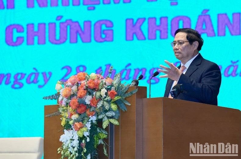 PM Pham Minh Chinh speaks at the conference. (Photo: NDO) PM Pham Minh Chinh speaks at the conference. (Photo: NDO)