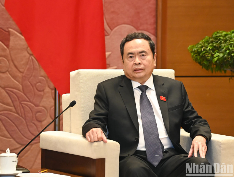 NA Chairman Tran Thanh Man delivers remarks at the reception. NA Chairman Tran Thanh Man delivers remarks at the reception.