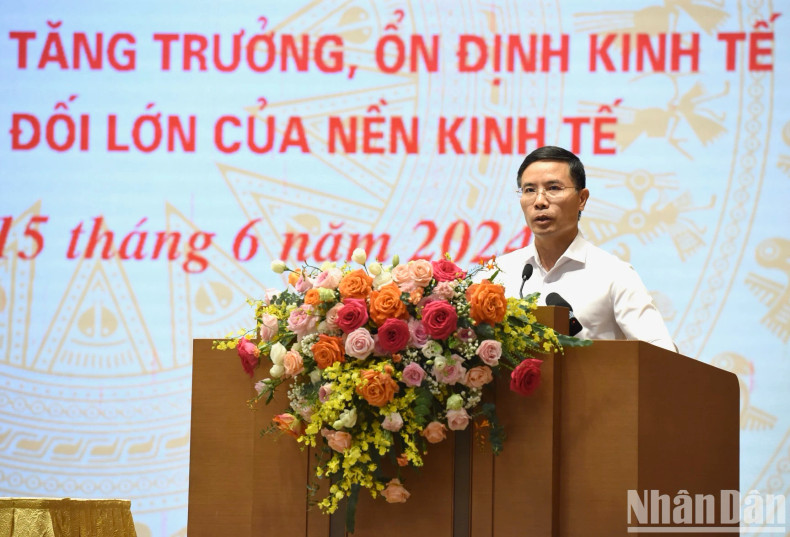 Chairman of the Board of Members of Agribank Pham Duc An speaks at the event. Chairman of the Board of Members of Agribank Pham Duc An speaks at the event.