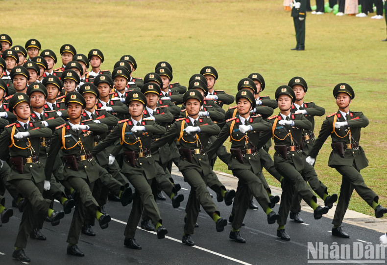 The formation of male People's Security officers