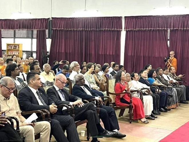 At the ceremony in Sri Lanka. (Photo: VNA)