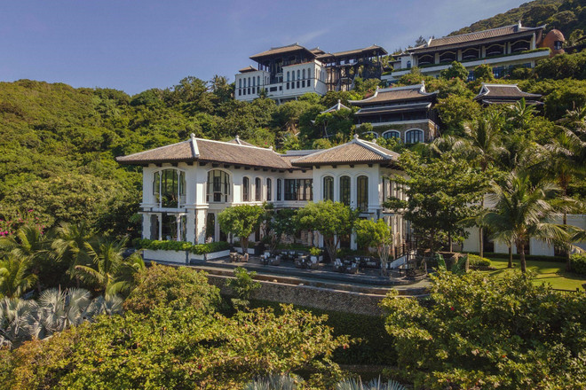 La Maison 1888 stands out amidst the lush greenery of the pristine forest at InterContinental Danang Sun Peninsula Resort.
