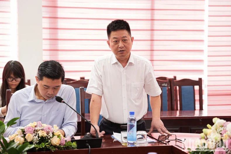 Deputy Director of the Hanoi Promotion Agency (HPA) Bui Duy Quang speaks at the press conference. Deputy Director of the Hanoi Promotion Agency (HPA) Bui Duy Quang speaks at the press conference.
