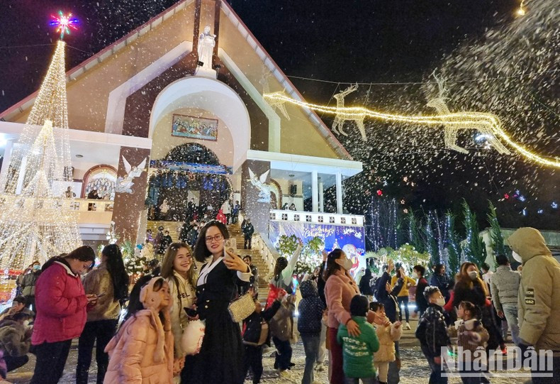 People are excited about the artificial snow.