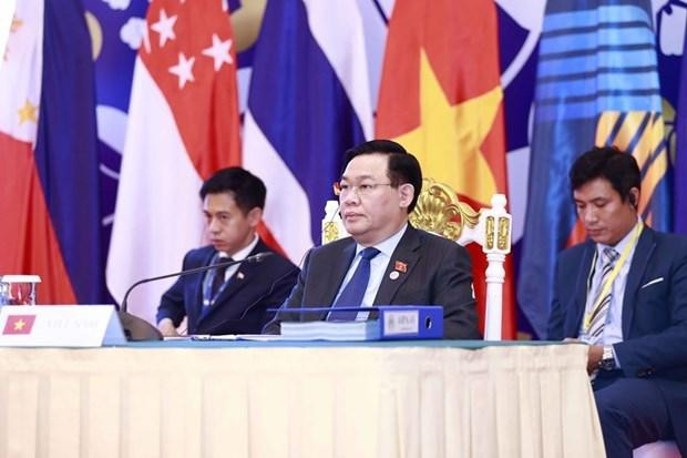 NA Chairman Vuong Dinh Hue attends the AIPA-43. (Photo: VNA)