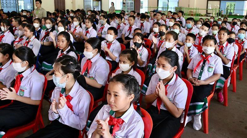 At the opening ceremony for the new academic year (Photo: NDO) At the opening ceremony for the new academic year (Photo: NDO)