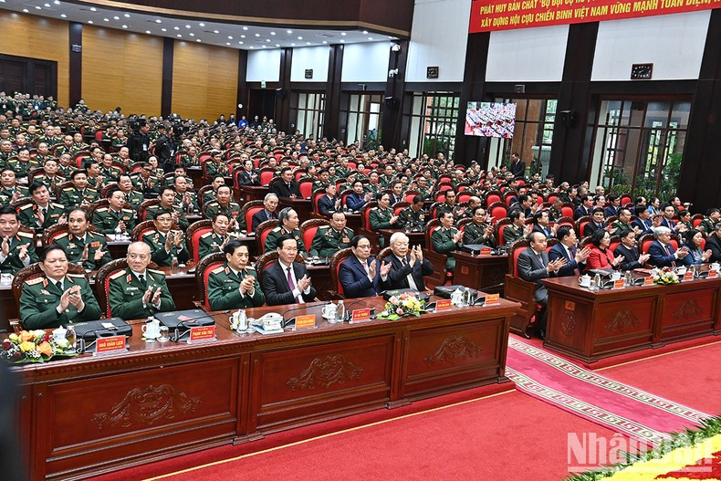 The Party and State leaders and other delegates attend the congress.