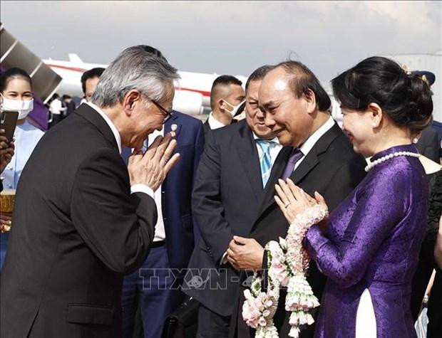 At a ceremony to bid farewell to President Nguyen Xuan Phuc in Thailand (Photo: VNA) At a ceremony to bid farewell to President Nguyen Xuan Phuc in Thailand (Photo: VNA)
