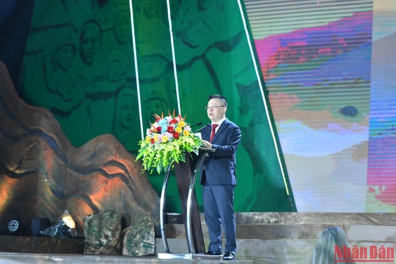Editor-in-chief of Nhan Dan Newspaper Le Quoc Minh speaks at the event. (Photo: NDO) Editor-in-chief of Nhan Dan Newspaper Le Quoc Minh speaks at the event. (Photo: NDO)