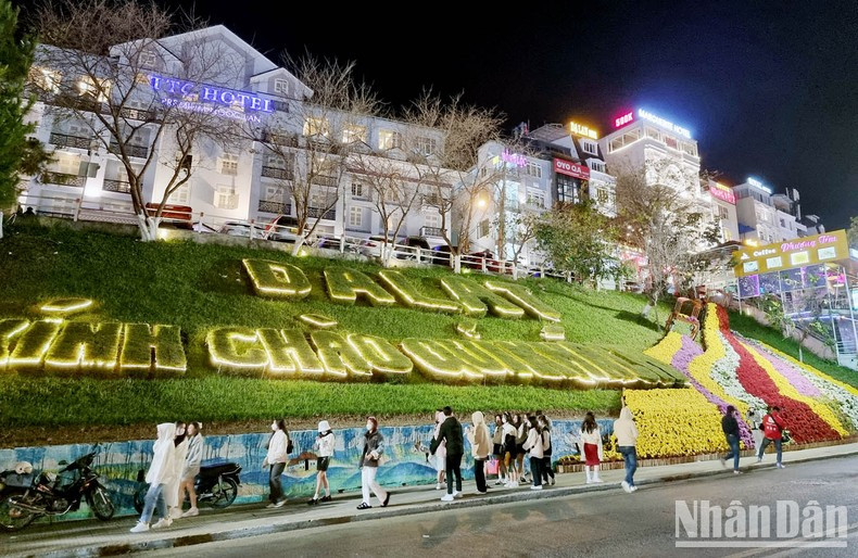 Christmas season during the Da Lat Flower Festival