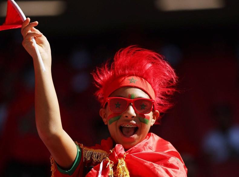 Morocco fans inside the stadium before their match against Croatia. (Photo: Reuters)