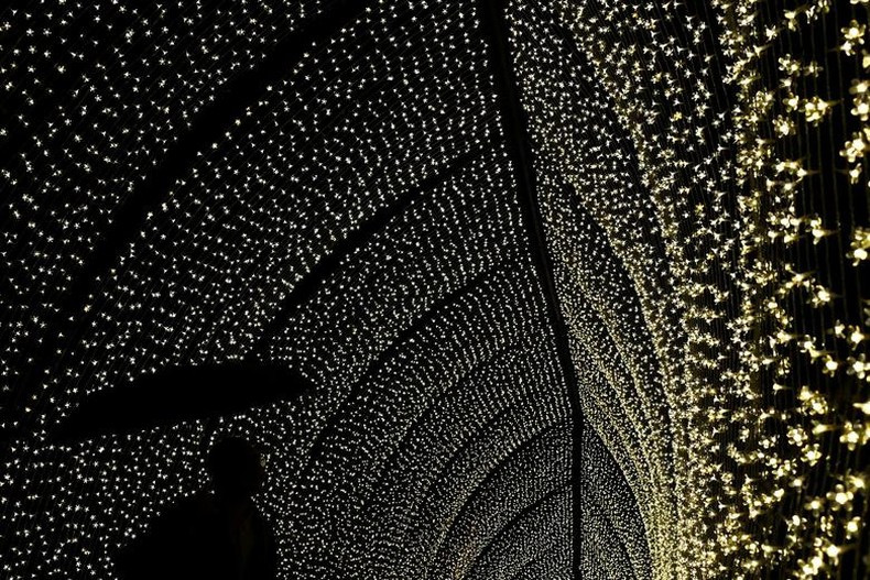Shimmering lights at Kew Gardens, London, Britain (Photo: Reuters)