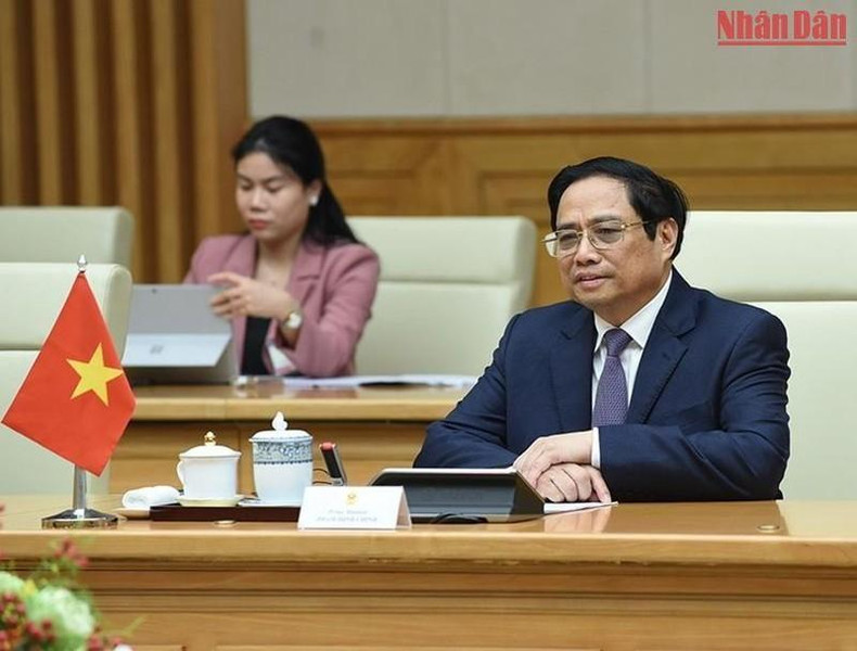 PM Pham Minh Chinh speaks at the event. (Photo: NDO) PM Pham Minh Chinh speaks at the event. (Photo: NDO)