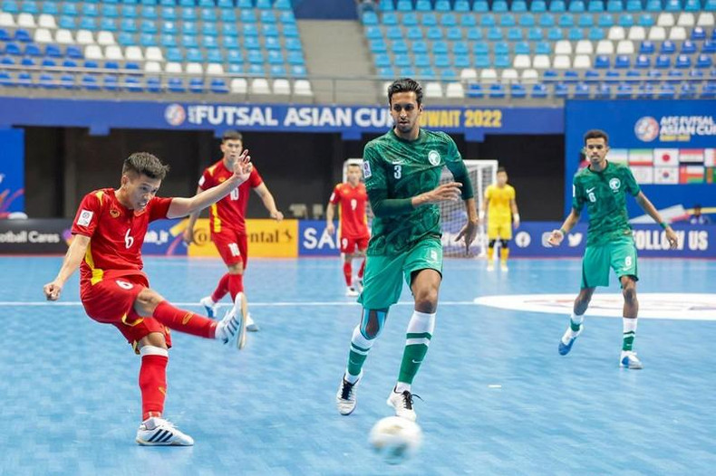 Saudi Arabia's players created many difficulties for the Vietnamese team. (Photo: VFF) Saudi Arabia's players created many difficulties for the Vietnamese team. (Photo: VFF)