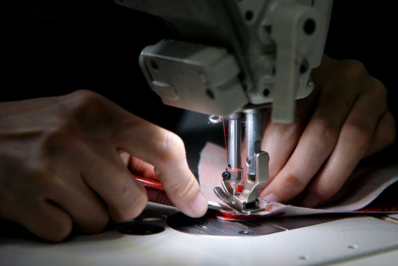 Every needle and stitch is filled with efforts of each worker here. Every needle and stitch is filled with efforts of each worker here.