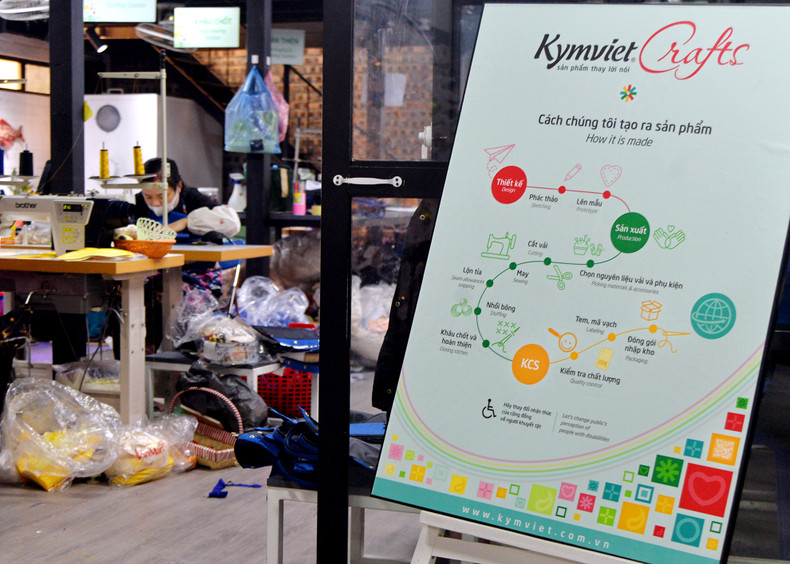 Kym Viet was established in 2013 with the aim to create jobs for people with disabilities, thus contributing to improving their incomes and improving their lives while helping them to integrate into the community; and to create sophisticated handicraft products with high use value and aesthetic value to serve the society. Kym Viet was established in 2013 with the aim to create jobs for people with disabilities, thus contributing to improving their incomes and improving their lives while helping them to integrate into the community; and to create sophisticated handicraft products with high use value and aesthetic value to serve the society.