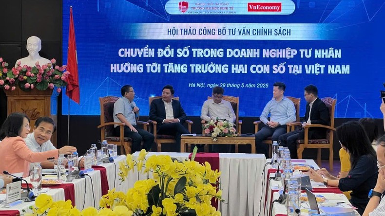 Discussion panel at the conference. Discussion panel at the conference.