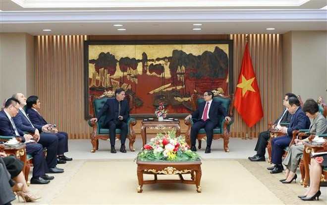 At the reception (Photo: VNA)