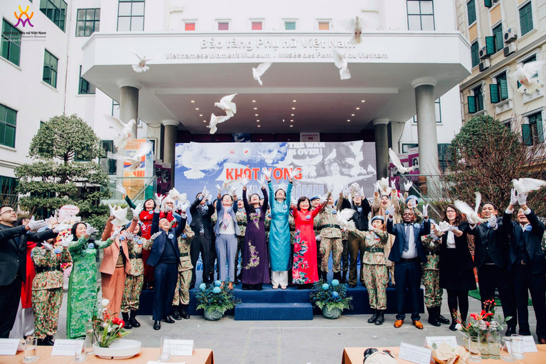 The “Aspiration for Peace” programme held at the Vietnamese Women’s Museum on January 9, 2023. (Photo: Vietnamese Women’s Museum) The “Aspiration for Peace” programme held at the Vietnamese Women’s Museum on January 9, 2023. (Photo: Vietnamese Women’s Museum)