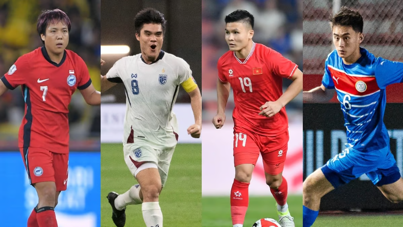 The nominees for the midfield positions in the ASEAN Cup 2024 Best XI. The nominees for the midfield positions in the ASEAN Cup 2024 Best XI.