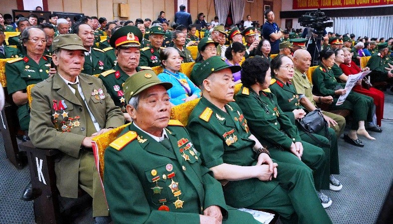 Veterans attend the ceremony.