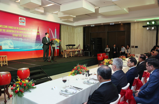 President Luong Cuong delivers his welcoming remarks (Photo: VNA)