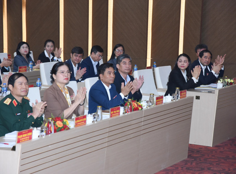 Delegates attend the conference.