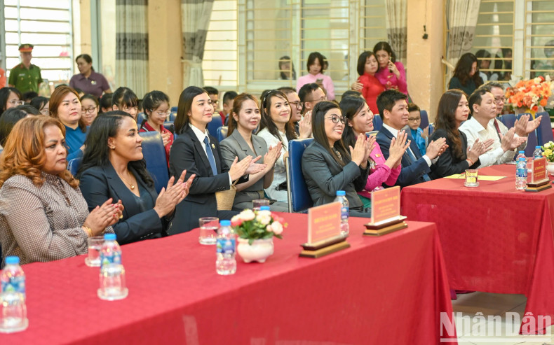 The delegates attend the event. The delegates attend the event.