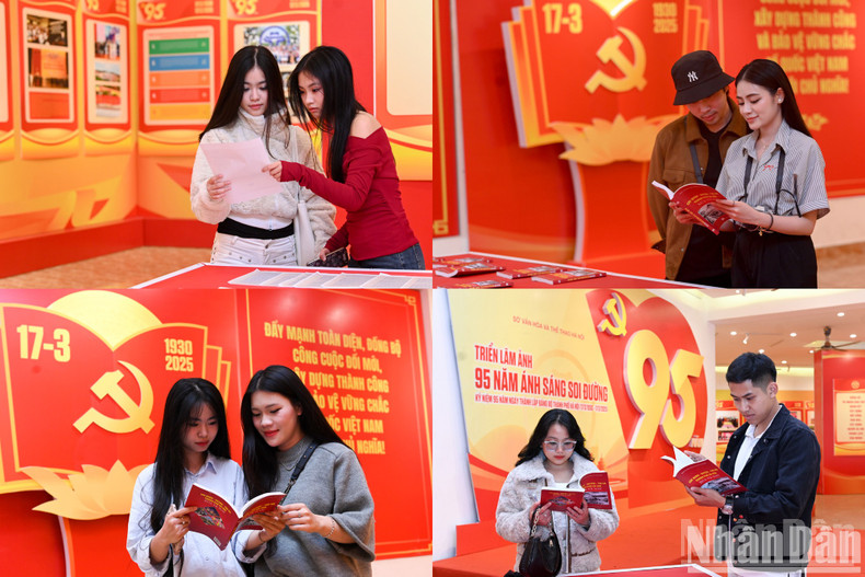 The exhibition sees the attendance of Hanoi citizens, especially young people. The exhibition sees the attendance of Hanoi citizens, especially young people.