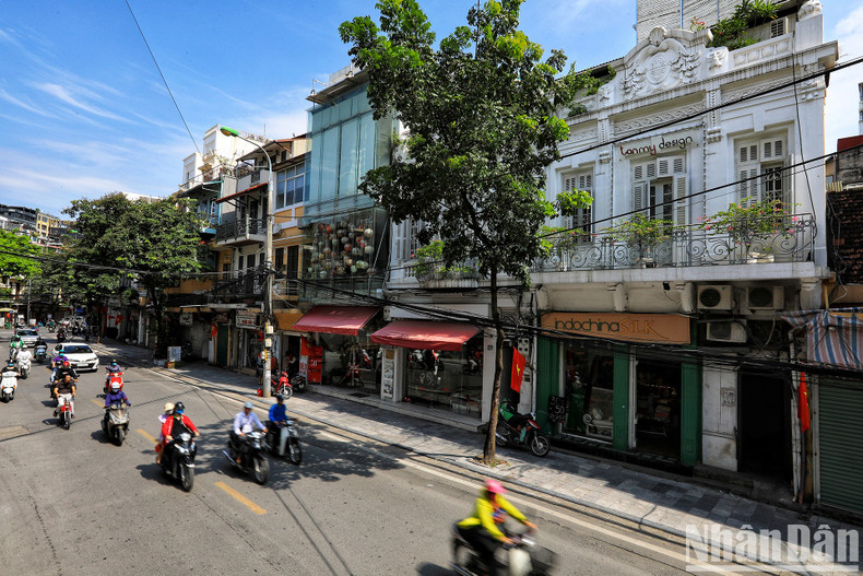 Hang Bong, the most expensive street in Vietnam, features houses that still retain the old French architecture. Hang Bong, the most expensive street in Vietnam, features houses that still retain the old French architecture.