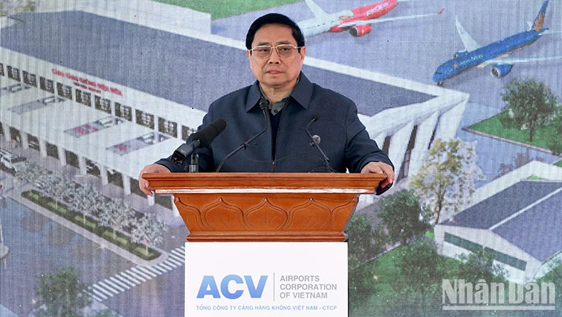 PM Pham Minh Chinh speaks at the ceremony. (Photo:NDO)