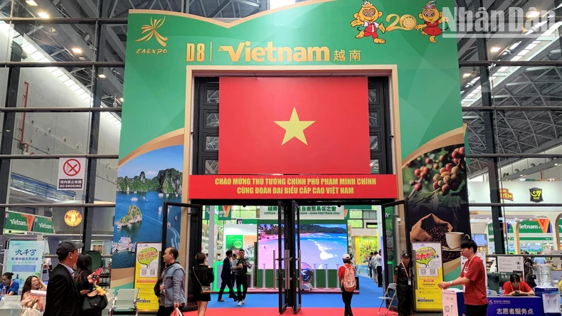 Vietnamese pavilion at the China-ASEAN Expo 2023. (Photo: HUU HUNG)