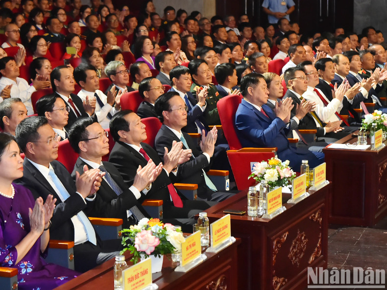 President Vo Van Thuong and other Party and State leadersattend the programme.