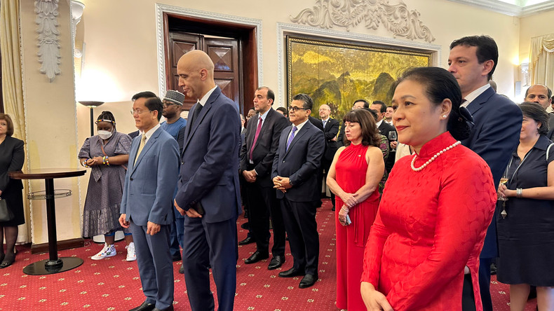 The delegates attend the celebration. (Photo: KIM LINH) The delegates attend the celebration. (Photo: KIM LINH)