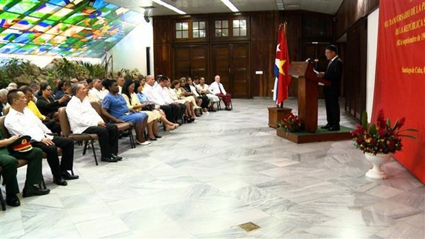 At the ceremony marking Vietnam's National Day. (Photo: VNA)
