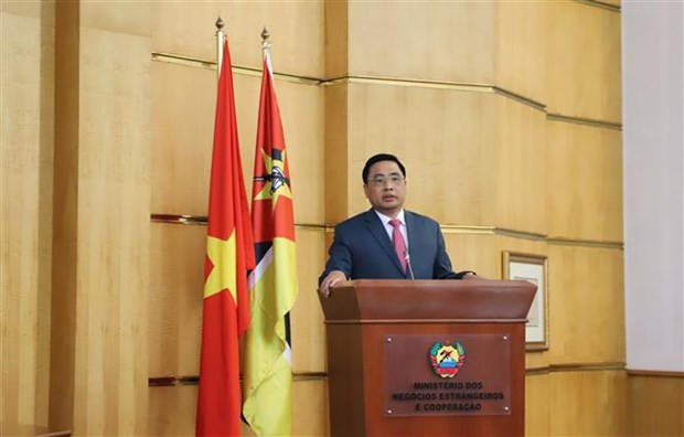 Deputy Minister of Agriculture and Rural Development Nguyen Quoc Tri speaks at the meeting (Photo: VNA)