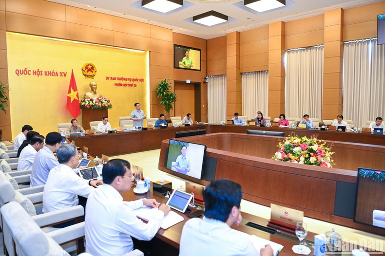 At the 25th session of the NA Standing Committee. (Photo: NDO)