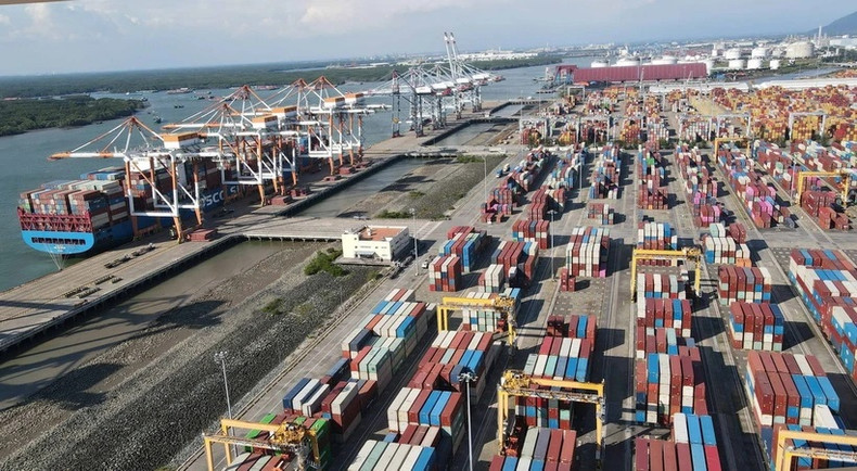 A view of Cai Mep-Thi Vai Port in Ba Ria-Vung Tau province (Photo: VNA)