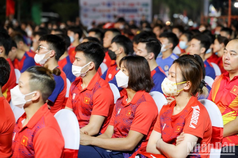 The Vietnamese sports delegation aims to rank in the Top 3 at the 32nd SEA Games. The Vietnamese sports delegation aims to rank in the Top 3 at the 32nd SEA Games.