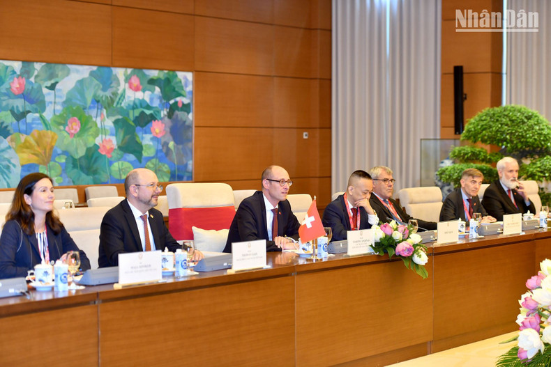 President of the National Council of Switzerland Martin Candinas and other Swiss delegates attend the talks. President of the National Council of Switzerland Martin Candinas and other Swiss delegates attend the talks.