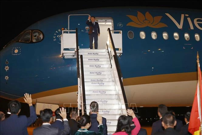 NA Chairman Vuong Dinh Hue wraps up his official visit to Bulgaria. (Photo: VNA) NA Chairman Vuong Dinh Hue wraps up his official visit to Bulgaria. (Photo: VNA)