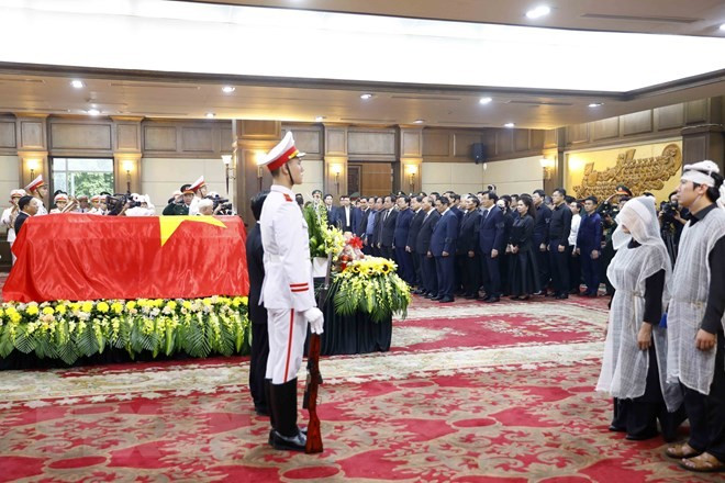 The memorial service held for Deputy PM Le Van Thanh. (Photo: VNA) The memorial service held for Deputy PM Le Van Thanh. (Photo: VNA)