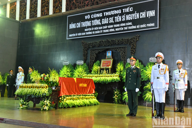 The funeral of Senior Lieutenant General, Prof. Dr. Nguyen Chi Vinh is held at the National Funeral Hall, No.5 Tran Thanh Tong Street, Hanoi. The funeral of Senior Lieutenant General, Prof. Dr. Nguyen Chi Vinh is held at the National Funeral Hall, No.5 Tran Thanh Tong Street, Hanoi.