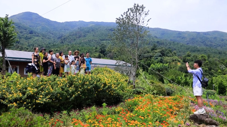 Visitors to Binh Lieu Flower Cooperative in Cao Son Village, Hoanh Mo Commune. Visitors to Binh Lieu Flower Cooperative in Cao Son Village, Hoanh Mo Commune.