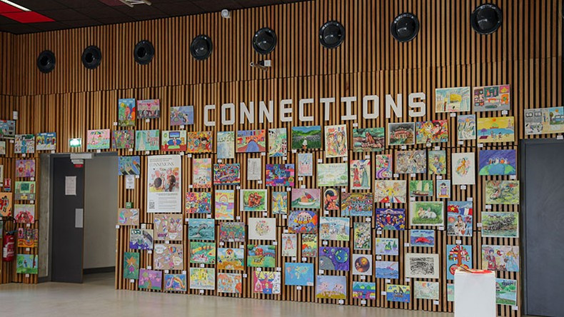 At the exhibition “Connections”