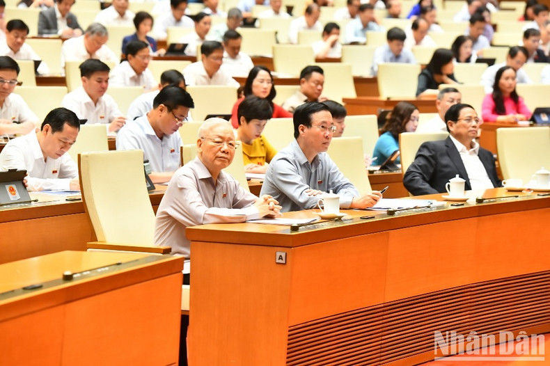 In Pictures: NA starts question-and-answer session ảnh 3