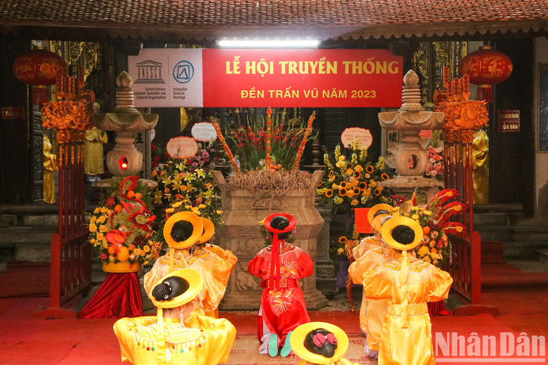 Tran Vu Temple Festival is one of the long-standing festivals of Vietnam, aiming to commemorate Huyen Thien Tran Vu saint, who has administered the north since ancient times. The festival was recognised as a national intangible cultural heritage and among the list of Intangible Cultural Heritages of Humanity by UNESCO. Tran Vu Temple Festival is one of the long-standing festivals of Vietnam, aiming to commemorate Huyen Thien Tran Vu saint, who has administered the north since ancient times. The festival was recognised as a national intangible cultural heritage and among the list of Intangible Cultural Heritages of Humanity by UNESCO.