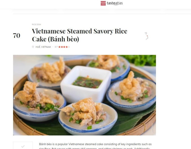Vietnamese Steamed Savory Rice Cake among 100 most popular rice dishes. Vietnamese Steamed Savory Rice Cake among 100 most popular rice dishes.